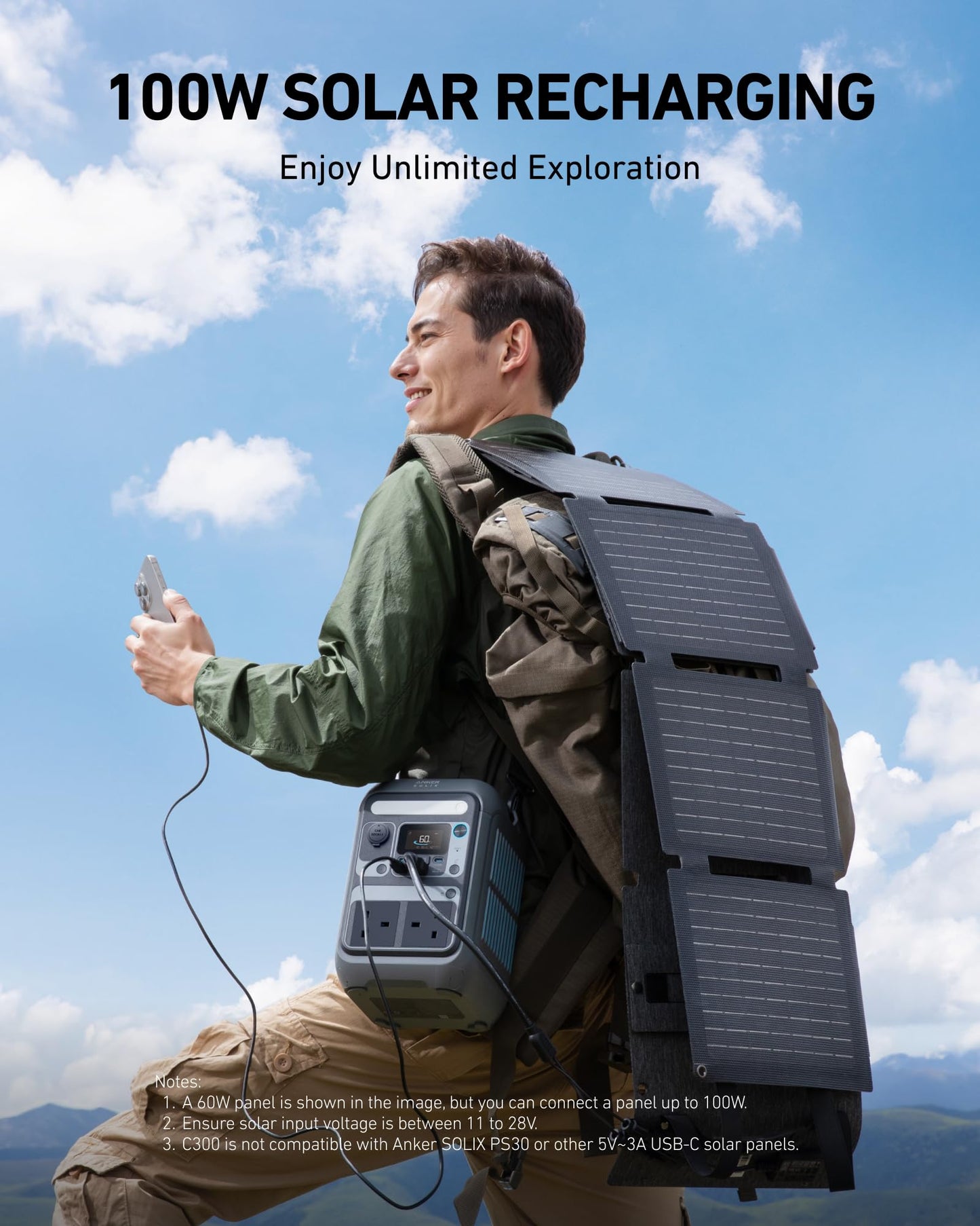 Anker SOLIX C300 Portable Power Station - 288Wh | 300W