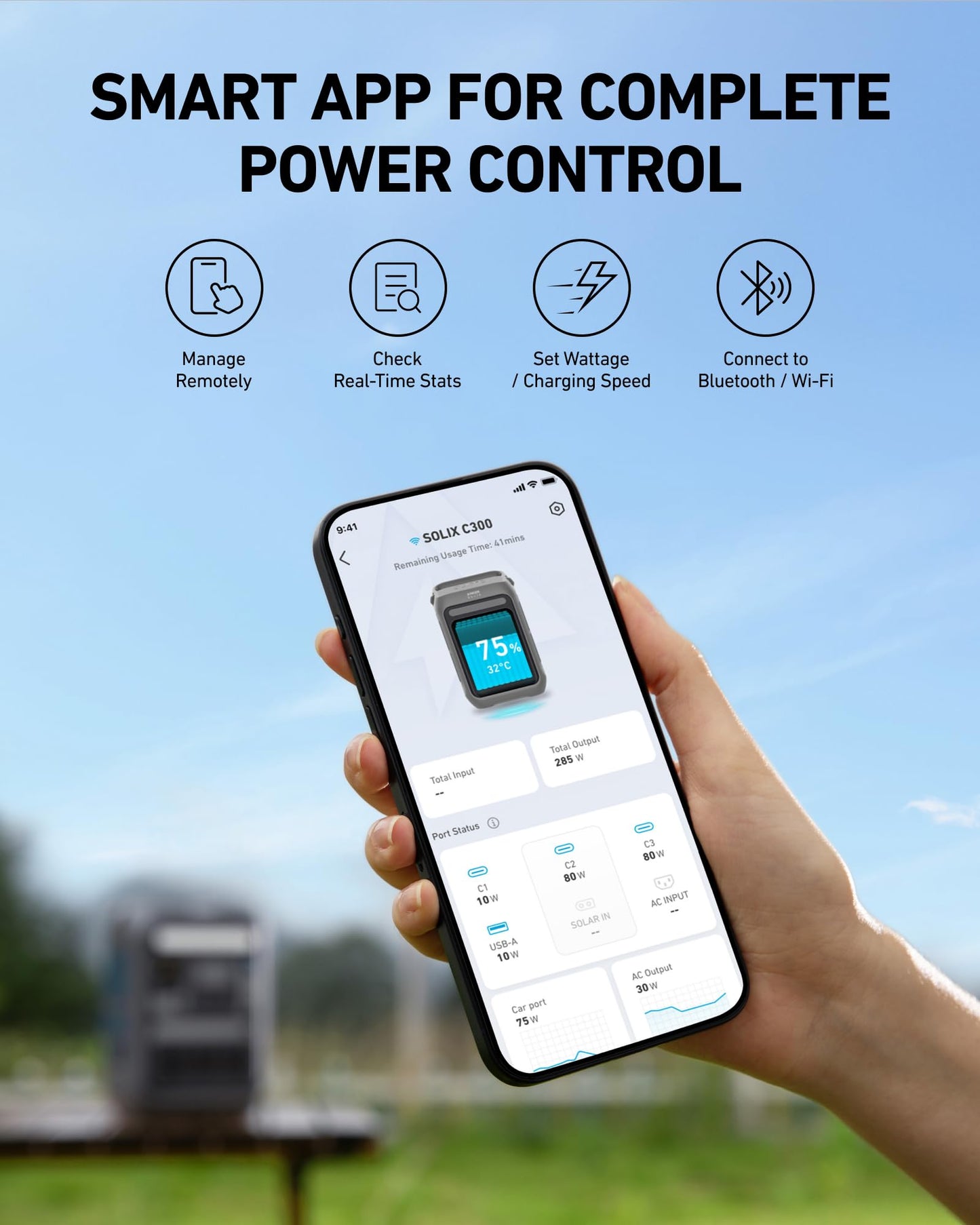 Anker SOLIX C300 Portable Power Station - 288Wh | 300W