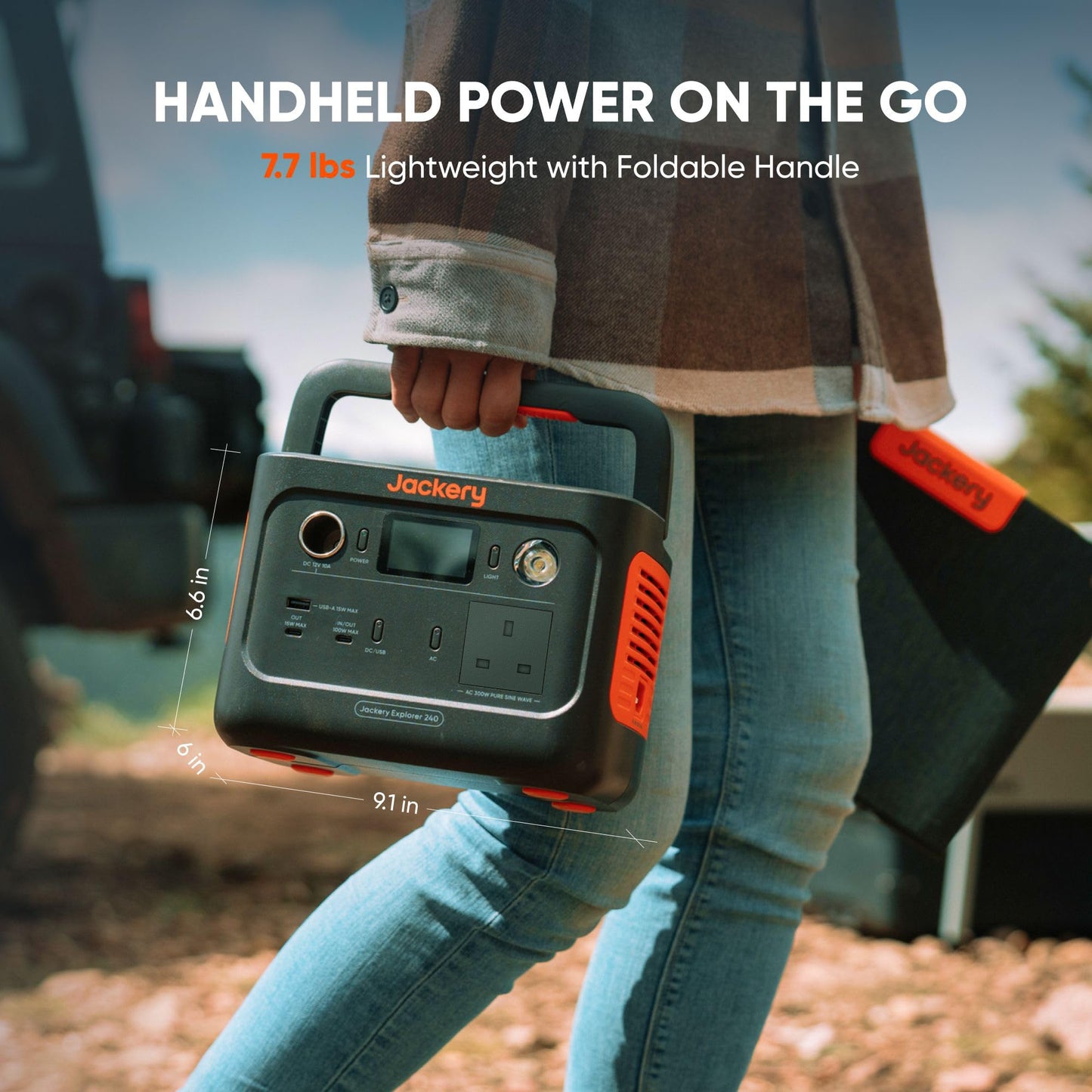 Jackery Explorer 240 v2 Portable Power Station 256Wh LiFePO4 with 300W AC Output