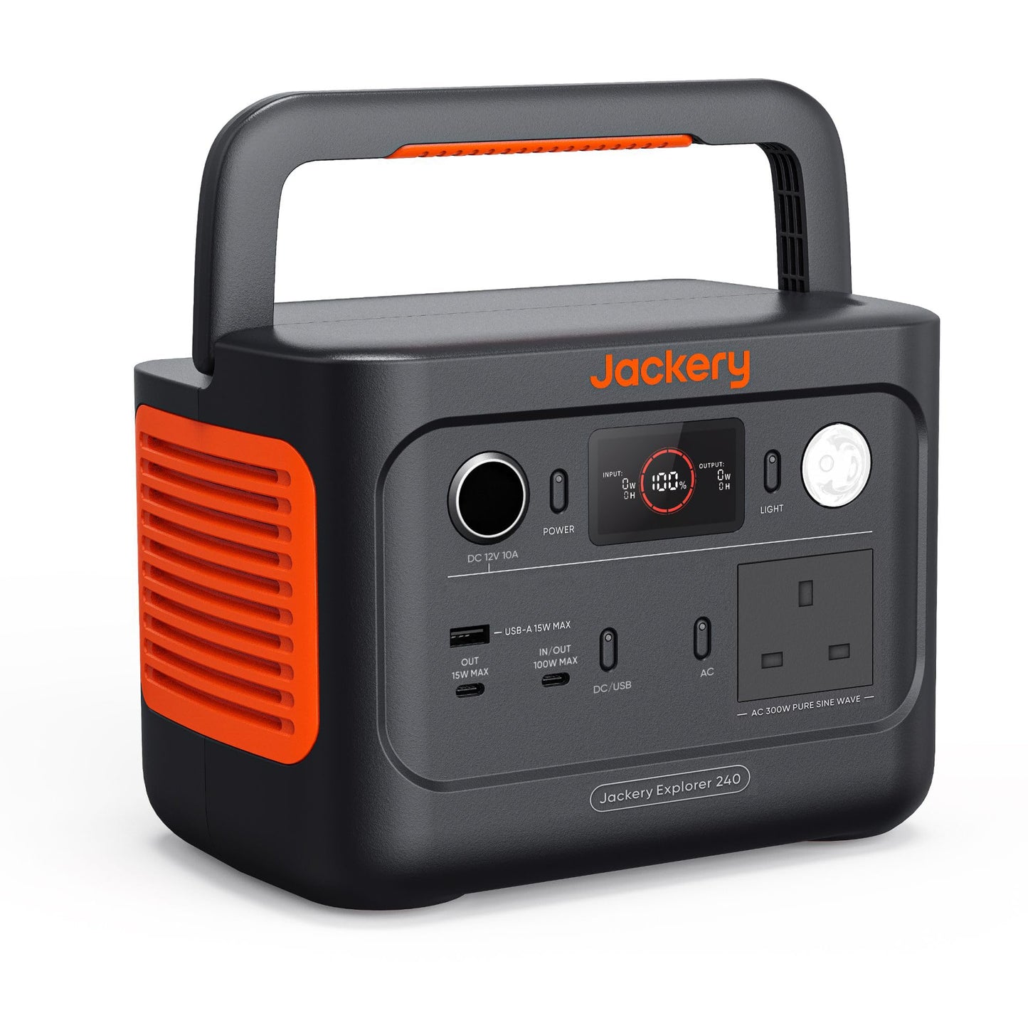 Jackery Explorer 240 v2 Portable Power Station 256Wh LiFePO4 with 300W AC Output